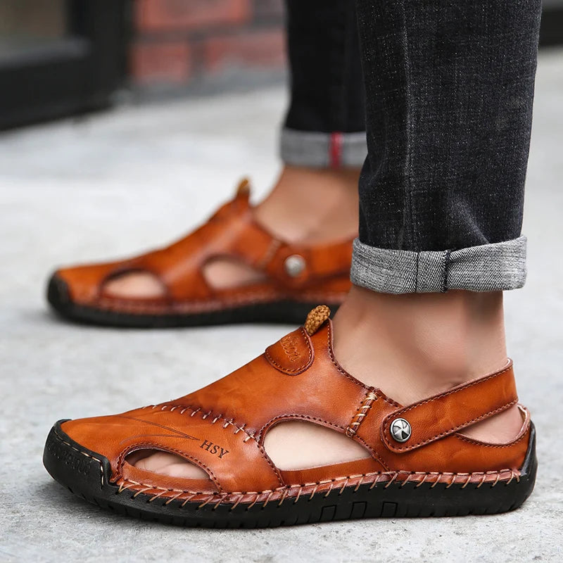 Valrenne | Sandales Orthopédiques en Cuir - CuirMode